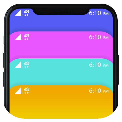 Status Bar & Notch : Custom Colors