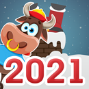 Новогодние Поздравления - 2021 год (Быка) виджет APK