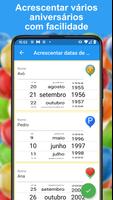 Calendário de aniversários imagem de tela 3