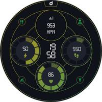 DS D005 - Digital watch face screenshot 2
