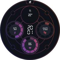 DS D005 - Digital watch face screenshot 3