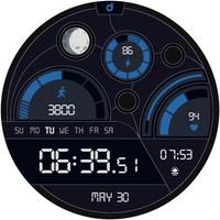 DS D006 - Digital watch face screenshot 1