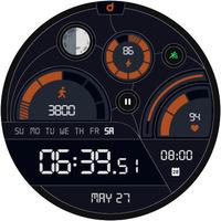 DS D006 - Digital watch face screenshot 2