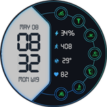 DS D007 - Digital watch face