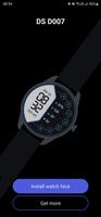 DS D007 - Digital watch face poster