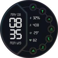 DS D007 - Digital watch face screenshot 3