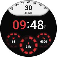 DS D002 - Digital watch face screenshot 1