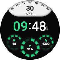 DS D002 - Digital watch face screenshot 3