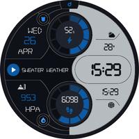 DS D003 - Digital watch face screenshot 1