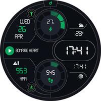 DS D003 - Digital watch face screenshot 2