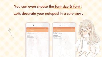 Momochy Notepad - Cute Manga screenshot 3