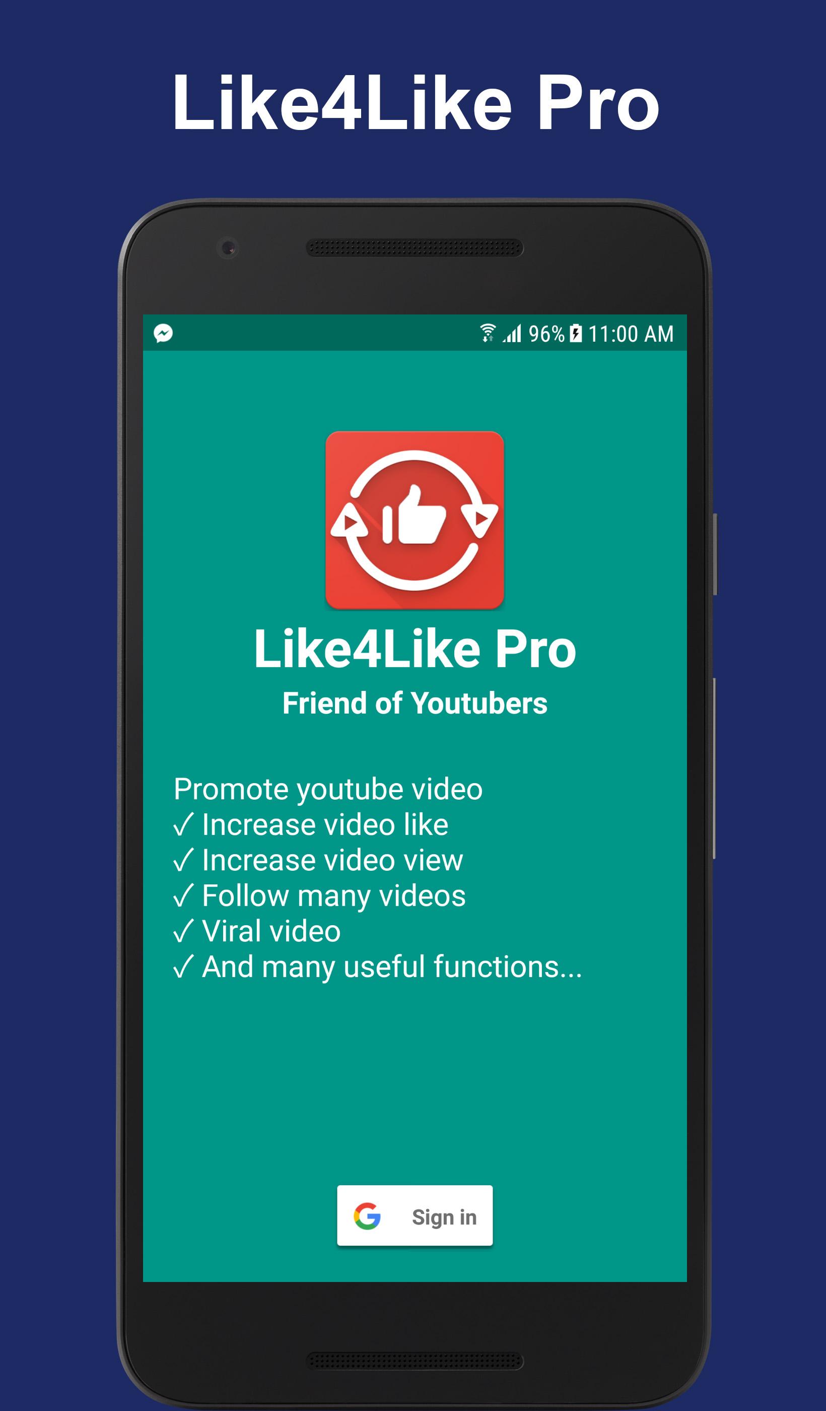 açı patlamak eğitmen  Like4Like Pro For Youtube APK 2.2 for Android – Download Like4Like Pro For  Youtube APK Latest Version from APKFab.com