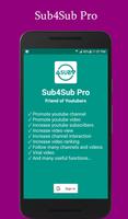 Sub4Sub Pro - No Ads โปสเตอร์