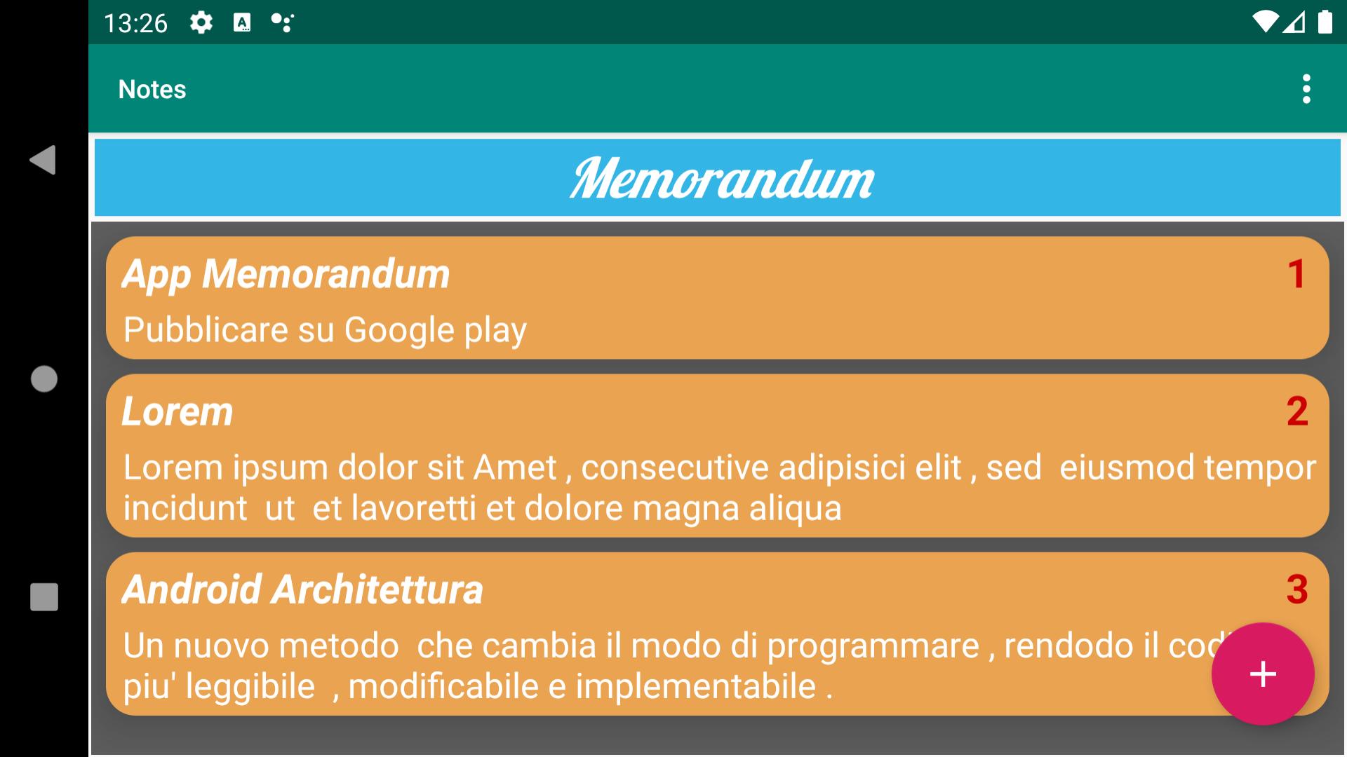 Notes приложение Notes приложение