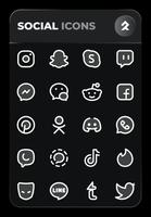 PHANTOM WHITE: Two tone icons تصوير الشاشة 1