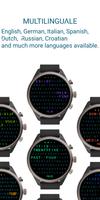 Word Clock Watch Face imagem de tela 1