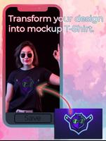 T-Shirt Design & Mockup Maker постер