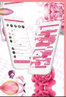 Tema Chat Pink & Wallpaper स्क्रीनशॉट 2