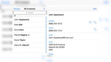 iContacts - iOS Contacts app Affiche