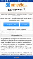 Omegle - Chat With Strangers (Shortcut App) تصوير الشاشة 1