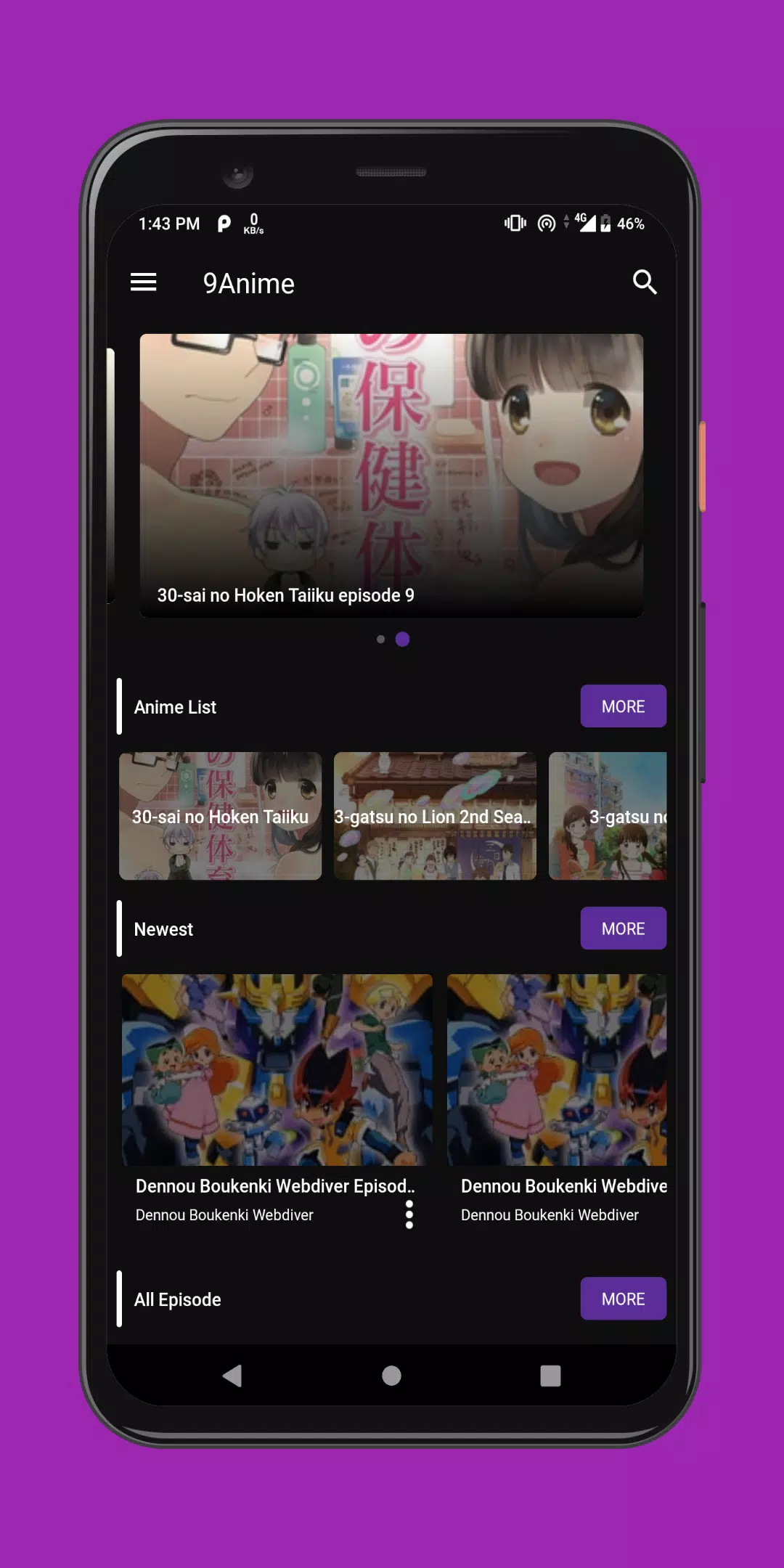 9anime app seems to be broken on android for me, happened today