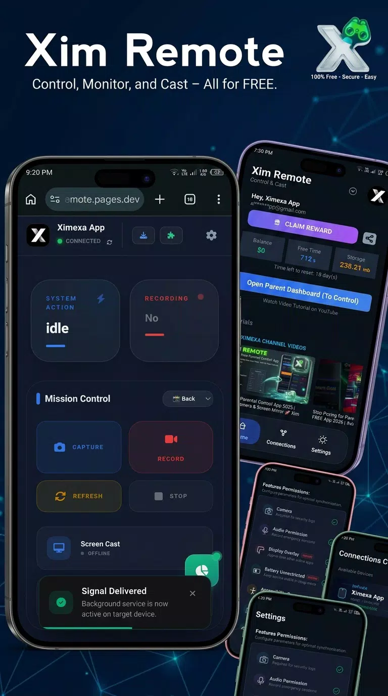 Screen Mirror XimDroid parental control