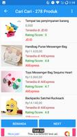 Cari Cari Produk ke semua toko online/marketplace indonesia(tokopedia,bukalapak,jdid,shopee,lazada dll). 截圖 3