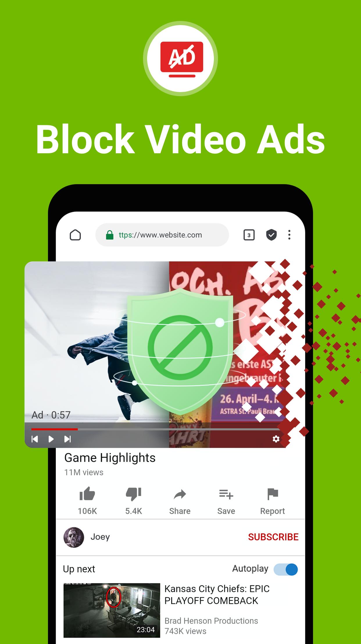 Free Adblocker Browser - Adblock & Popup Blocker pour Android - Téléchargez  l'APK