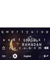 لوحة المفاتيح رمضان الملصق