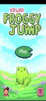Kawaii Froggy Jump Affiche