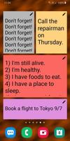 برنامه‌نما Sticky Notes Widget + عکس از صفحه