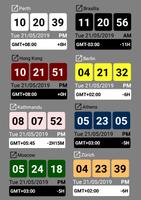 World Clock Widget + পোস্টার