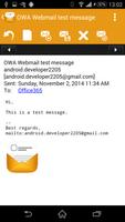 OWA Webmail تصوير الشاشة 1