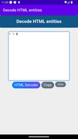 HTML Entity Decoder & Decode capture d'écran 1