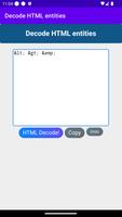 HTML Entity Decoder & Decode capture d'écran 2