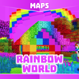 Rainbow World Map for Minecraft