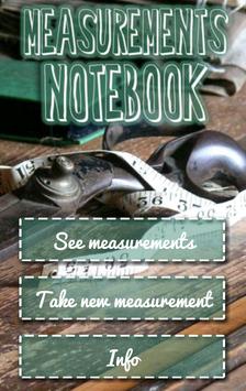 Measurements Notebook (free) 海报