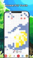 Cute animals  - Color by Number Sandbox Pixel captura de pantalla 2