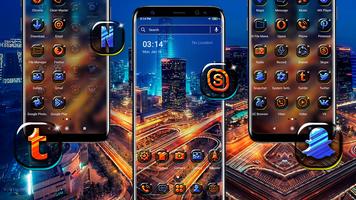 City Night Scene Theme screenshot 1