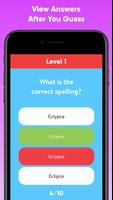 Spelling Test Quiz اسکرین شاٹ 1