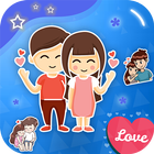 ikon Romantic Stickers For Whatsapp Mega Pack
