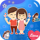 Romantic Stickers For Whatsapp Mega Pack icône