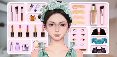 メイクゲーム：お化粧ゲーム · 美容師ゲーム ポスター