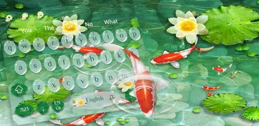 кои рыбы клавиатуры тема Koi fish