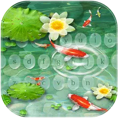 Koi peixe teclado tema Koi fish