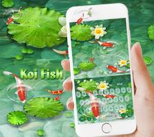 Koi fish Keyboard Theme poster