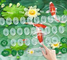 Koi poisson clavier theme Koi fish capture d'écran 1