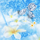 Blau Diamant Thema Tapete APK