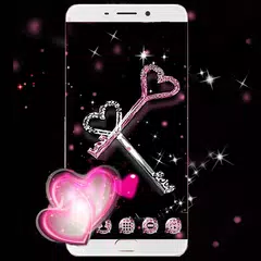 Glitter Love Diamond Theme APK download