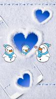 برنامه‌نما Snow Winter Theme Cute Snowman live wallpaper عکس از صفحه